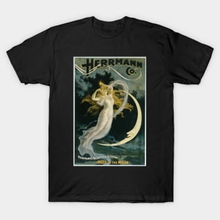 Herrmann Co.Vintage Maid of the Moon Magic Poster T-Shirt